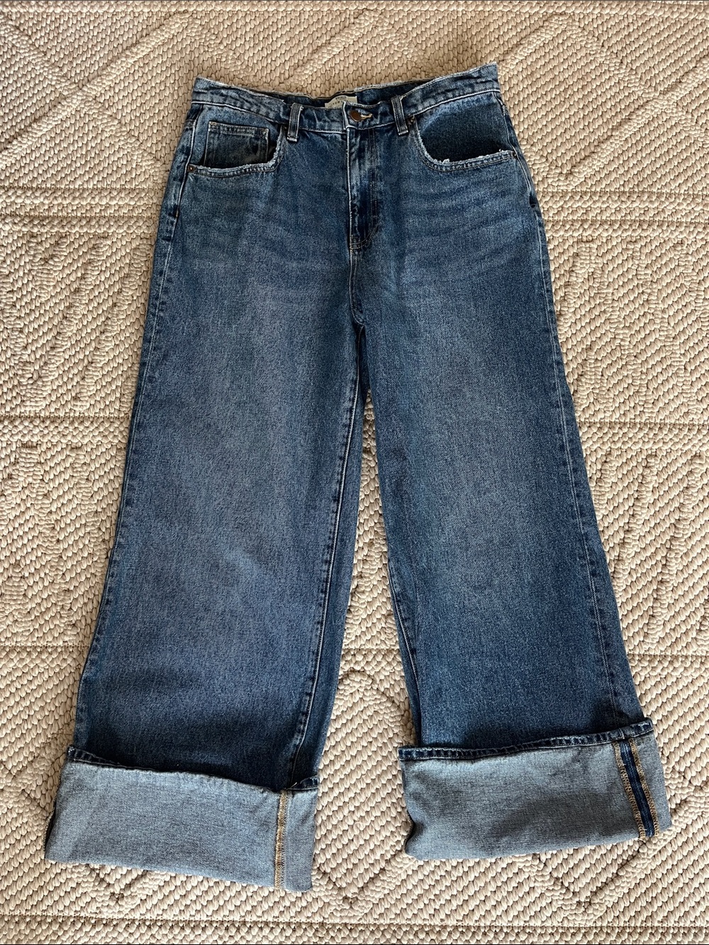 Oliver Logan Classic Wide-Leg Women's Jeans - Dark Blue size 31